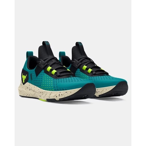 Under Armour Project Rock BSR‎ Circuit Teal Black Men\'s Size 9.5